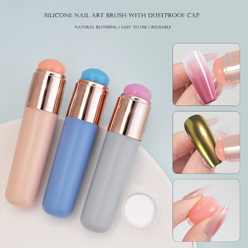 Wax Applicator Pad - Silicone Brush for Ombre Nail Art