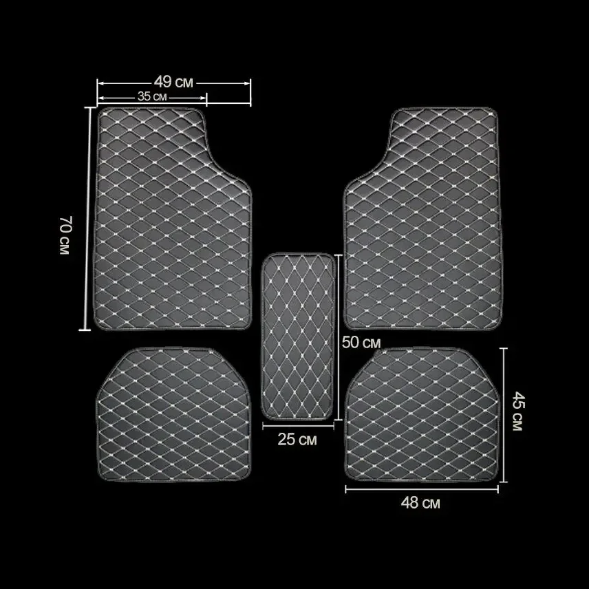 Car Floor Mats 5Pcs PU Leather - Leather Cleaner Interior review and price