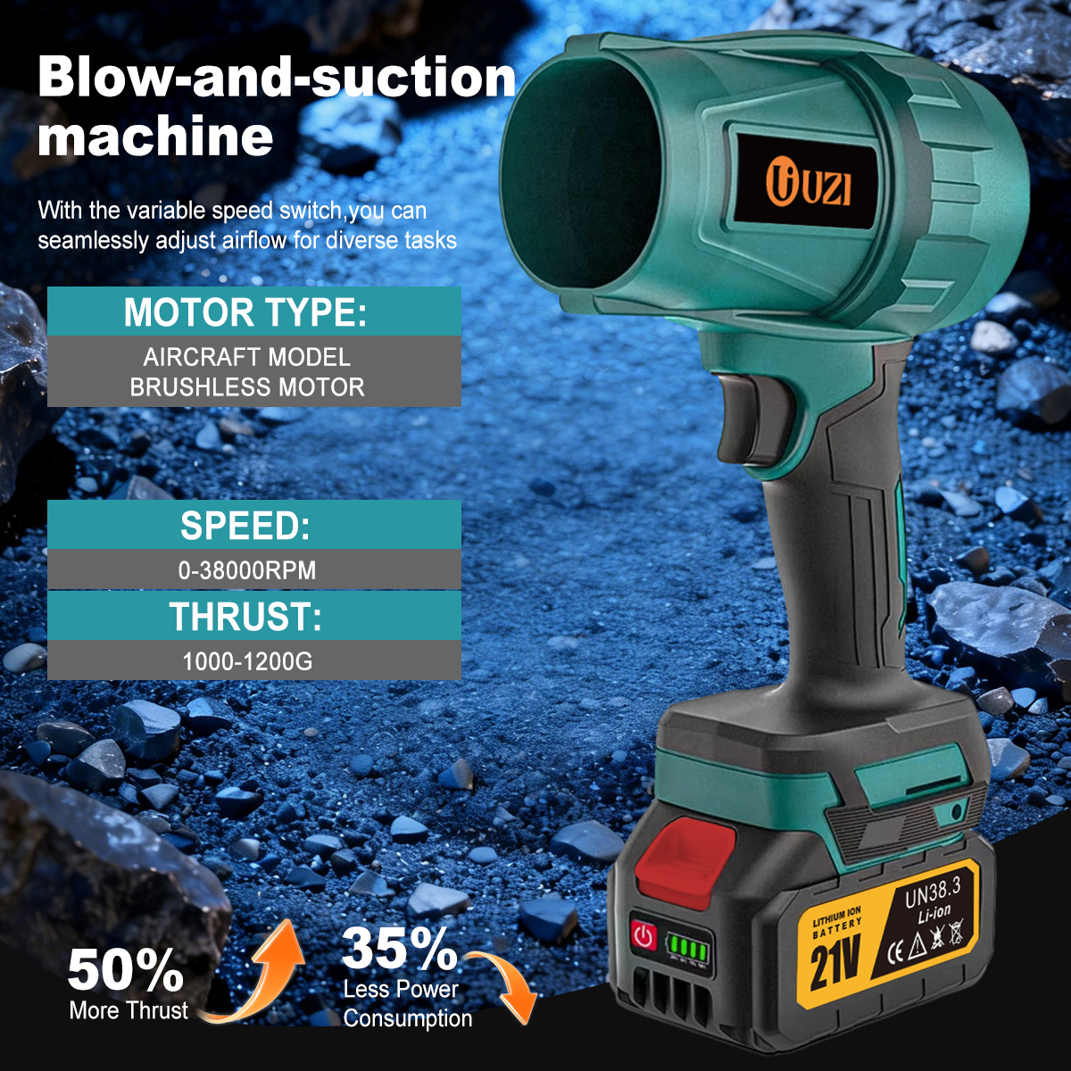 UZI 200M/S Brushless Turbo Ele - Dryer Car Blower review and price