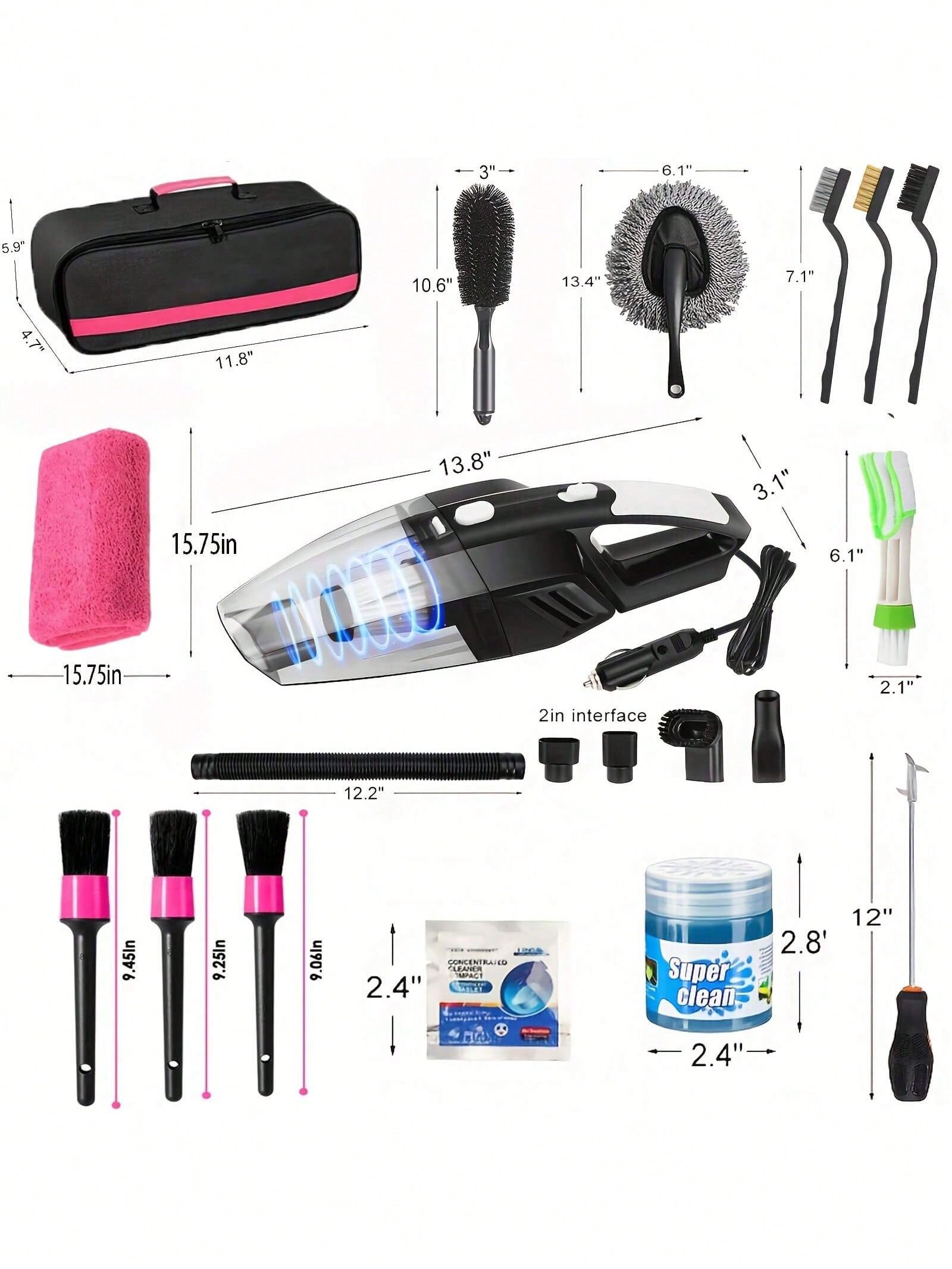 25pcs Car Cleaning Wash Kit In - Interior Detailing Kit review and price