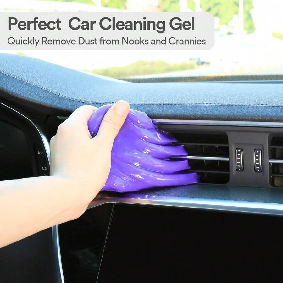 Purple Car Cleaning Gel Putty, - Dirt Brush Interior review and price