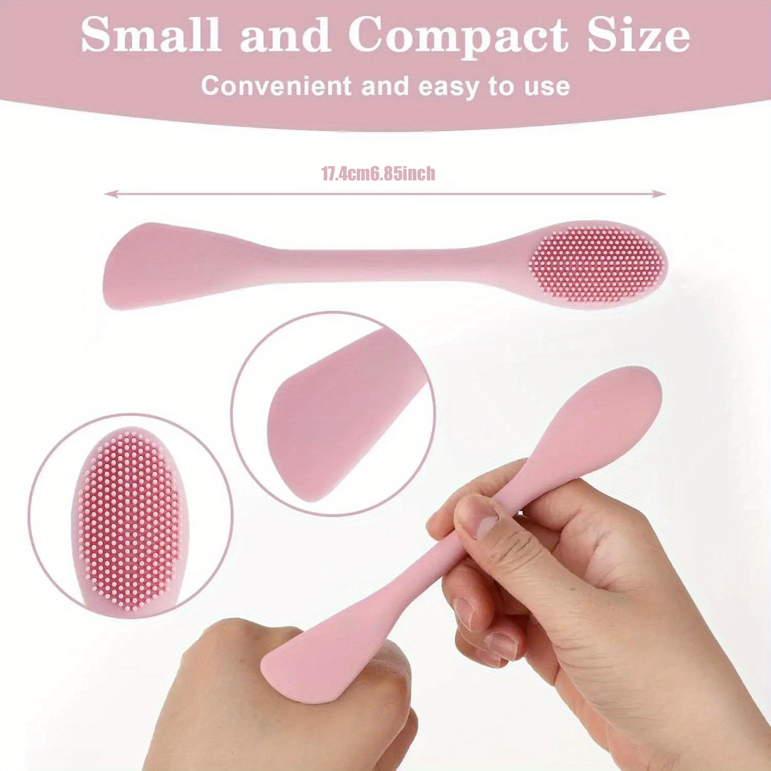 Double Head Facial Mask Brush  - Wax Applicator Pad review and price