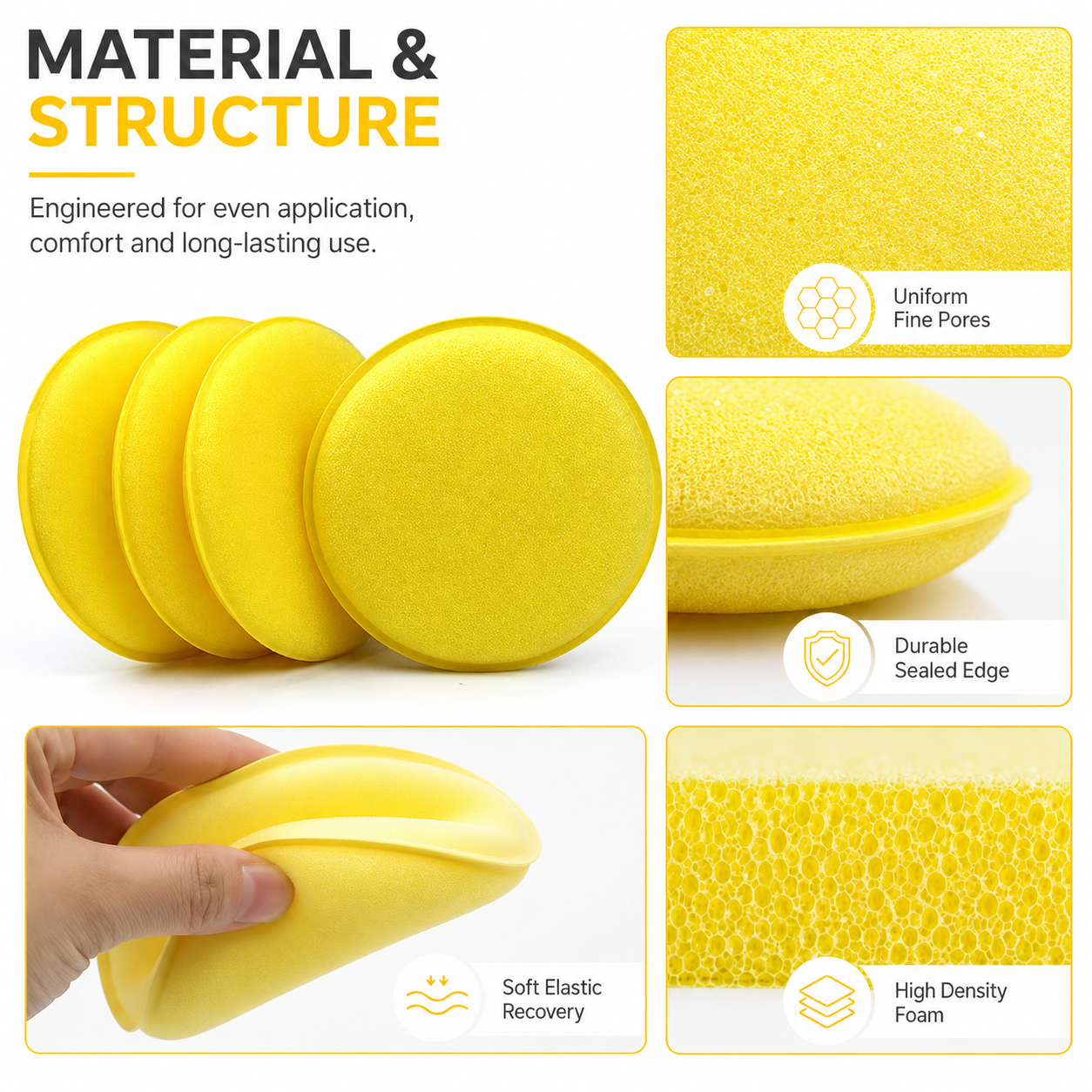 PINMOAP 3/5/12PCS Reusable Pol - Wax Applicator Pad review and price