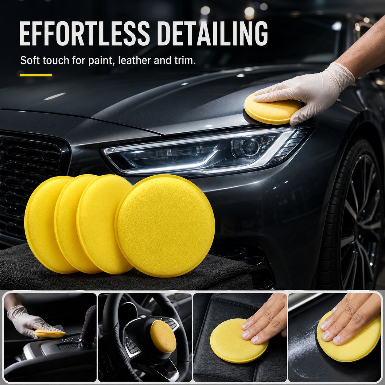 PINMOAP 3/5/12PCS Reusable Pol - Wax Applicator Pad review and price