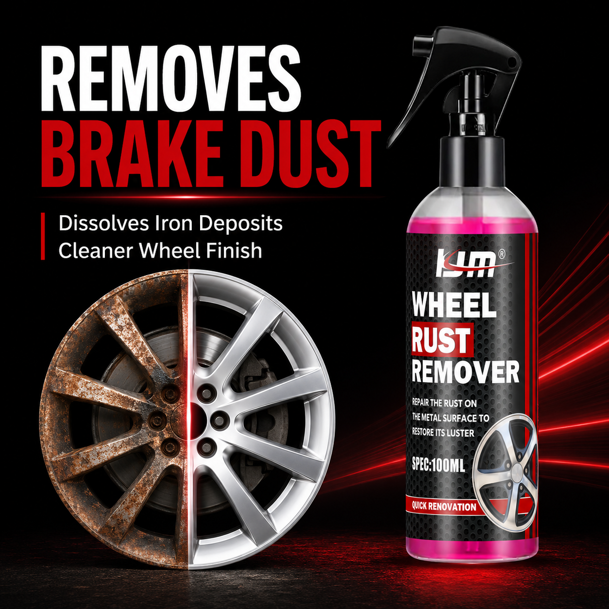 KJM Wheel Cleaner For Car Rims - Wheel Cleaner Alloy review and price