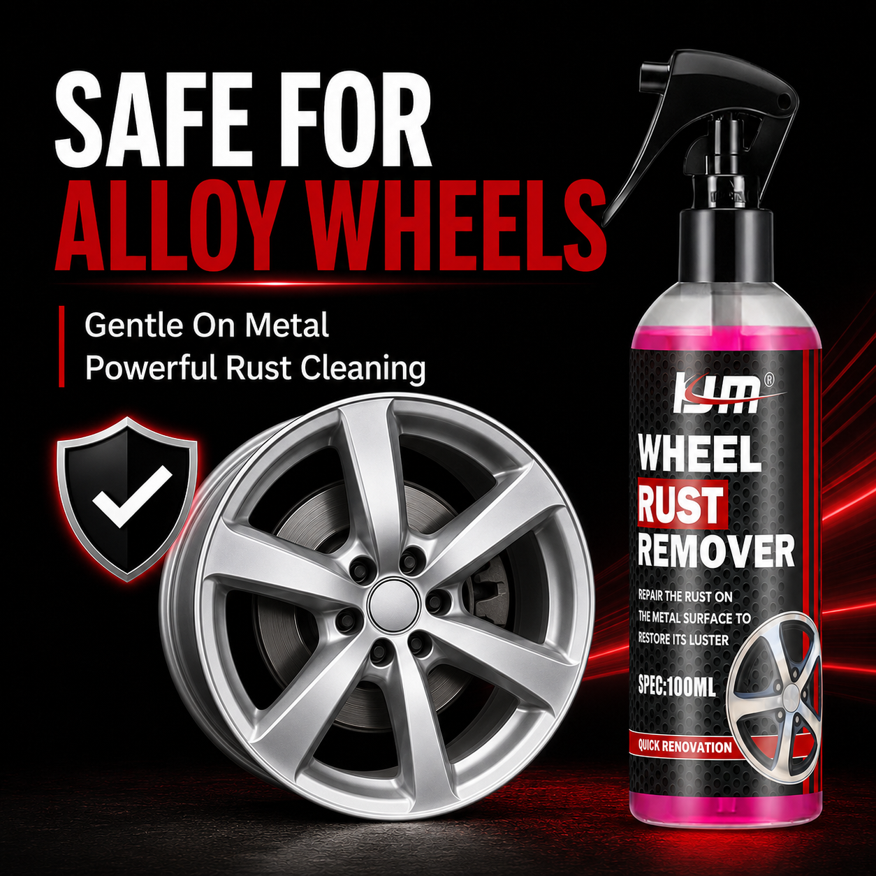 KJM Wheel Cleaner For Car Rims - Wheel Cleaner Alloy review and price