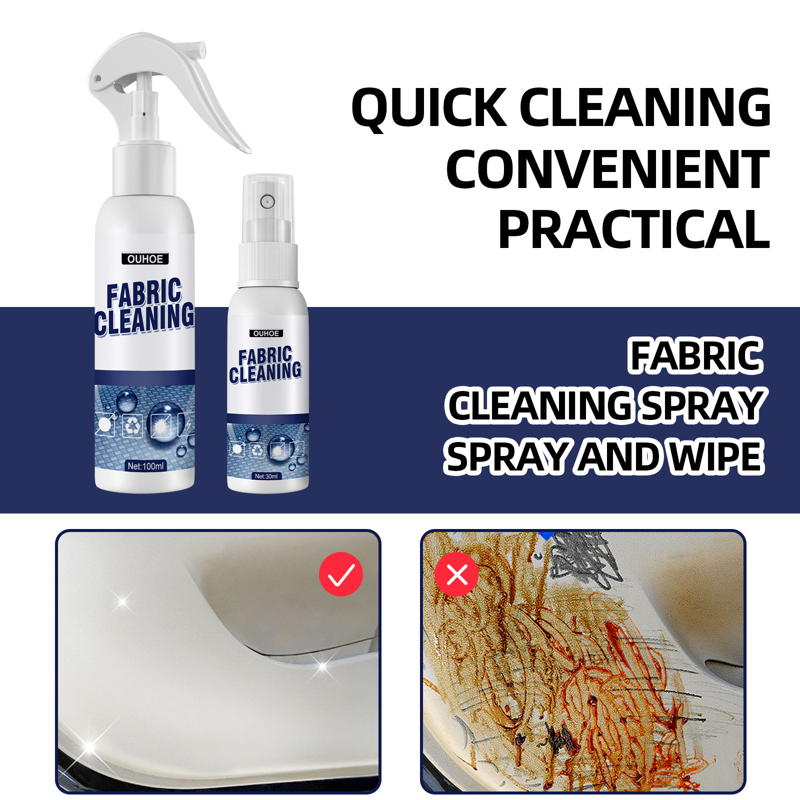 Fabric Cleaning Spray Car Clea - Seat Cleaner Fabric review and price