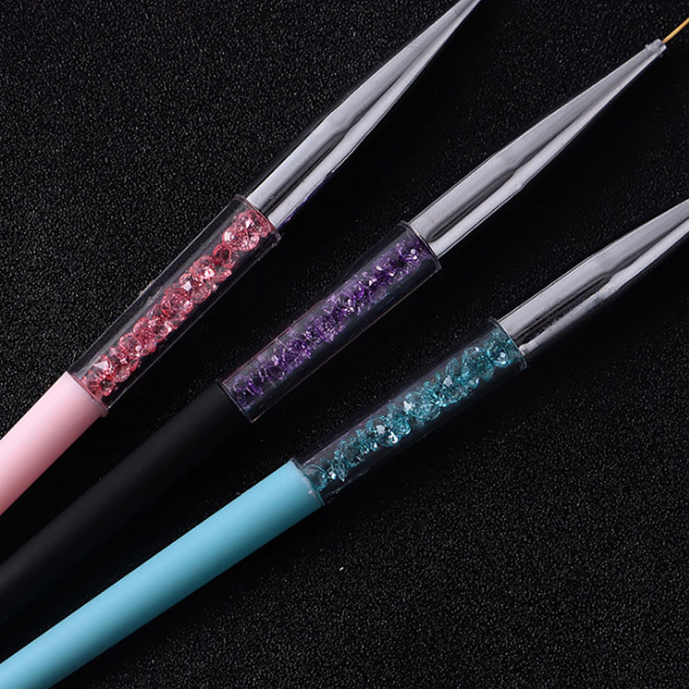 3Pcs Nail Art Pen Set Fine Tip - Detailing Brush Set review and price