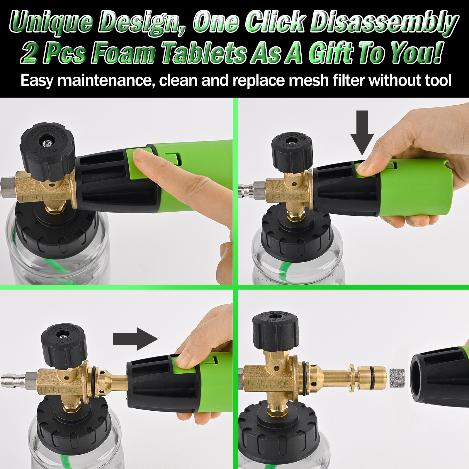 BEAR FORCE Pressure Washer Foa - Pressure Washer Foam Gun review and price