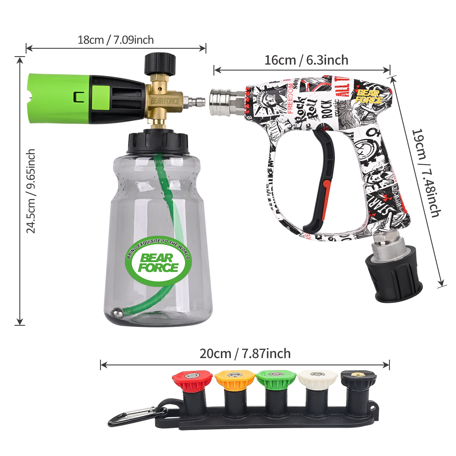 BEAR FORCE Pressure Washer Foa - Pressure Washer Foam Gun review and price